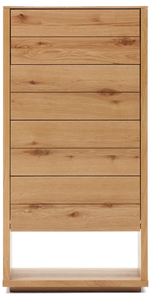 Komoda do salonu płyta mdf fornir dębowy naturalny 60x120 cm – obraz-1