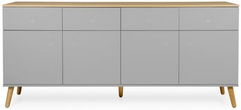 Komoda Dot 192x86 cm szara – obraz-1