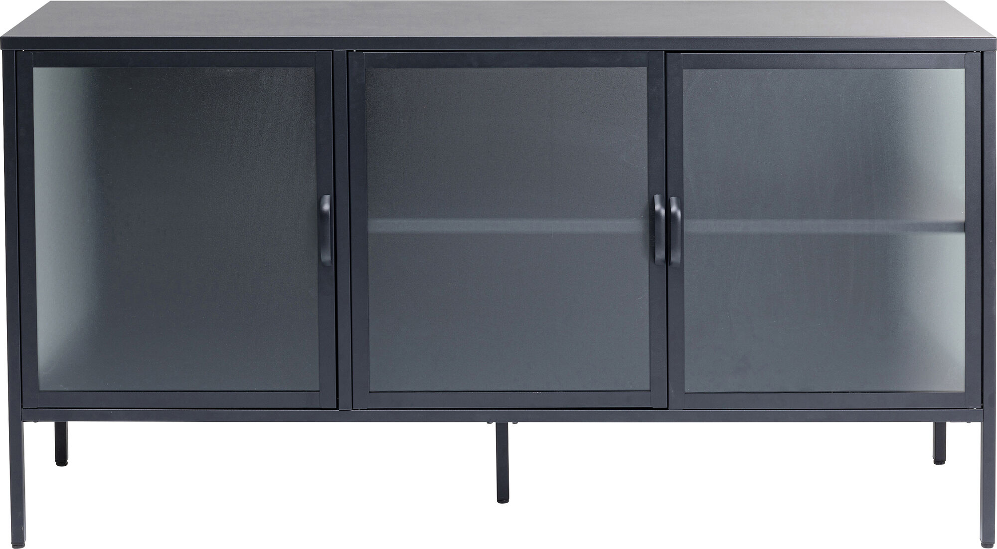 Komoda Downtown 150x80 cm czarna – obraz-1