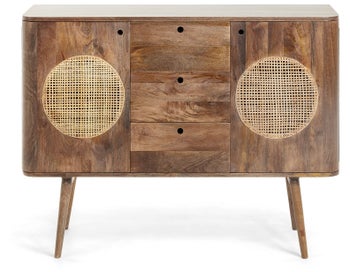 Komoda 120x90 cm drewniana – obraz-1