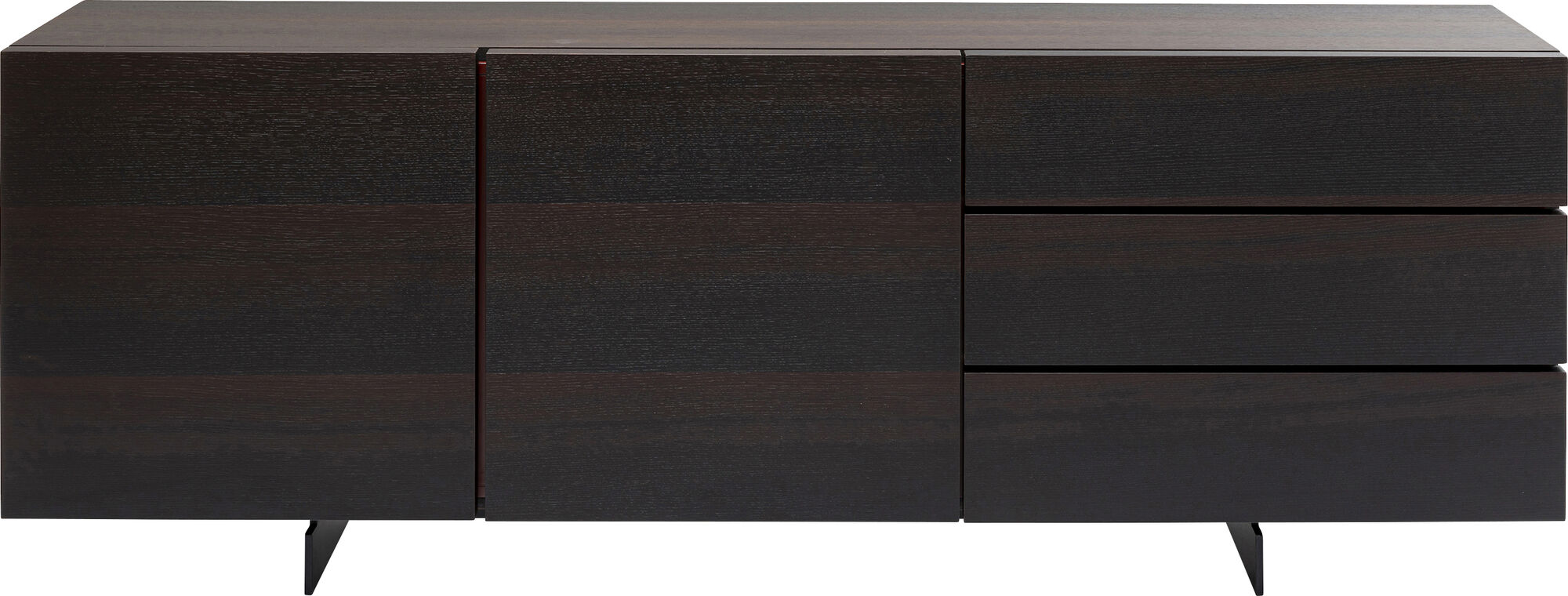 Komoda Grace 192x71 cm brązowa – obraz-1
