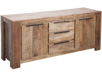 Komoda z szufladami naturalna drewniana styl skandynawski – grafika-1.