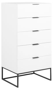 Komoda Galford 120x60 cm biała – obraz-1