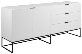 Komoda Galford 180x80 cm biała – obraz-1