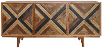 Stylowa komoda drewniana w naturalnym kolorze 160x75 cm – grafika-1.