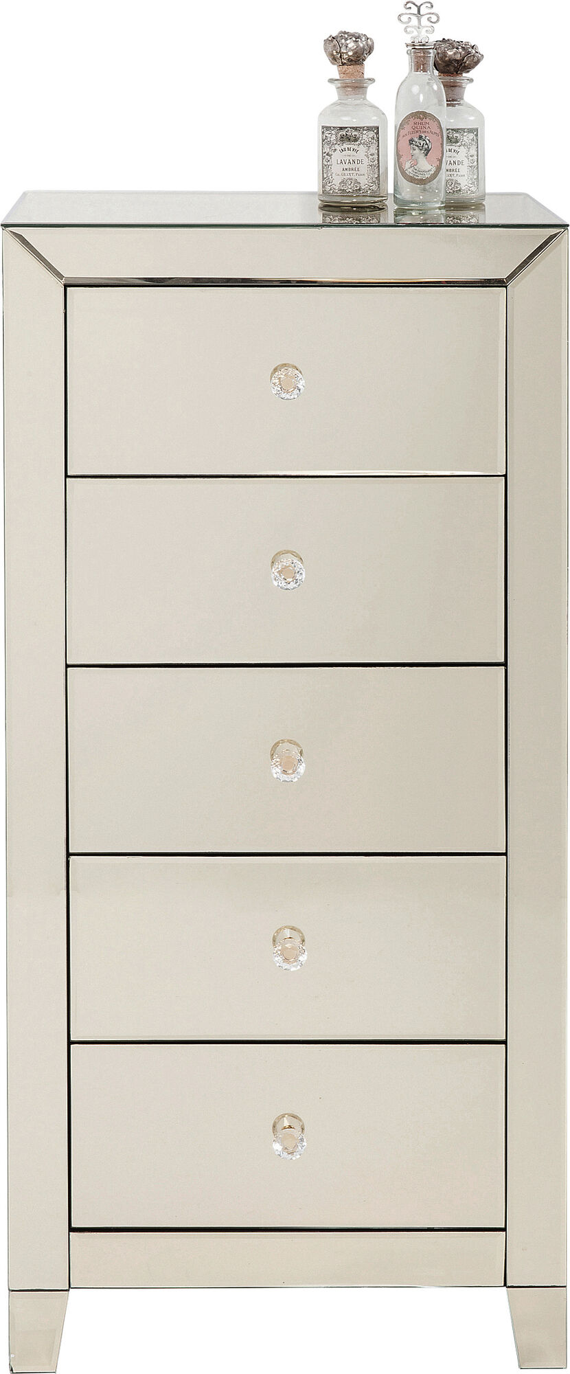 Cómoda alta Luxury champán 5 caj – Imagen-1.