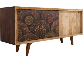 Komoda orientalna z litego drewna mango 160x84 cm – obraz-1