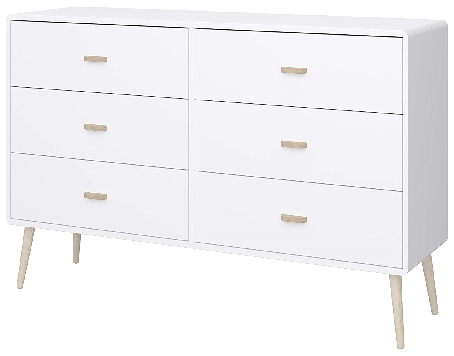 Komoda Mino 135x89 cm biała – obraz-1