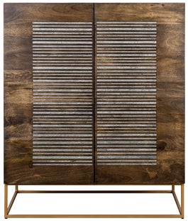 Komoda brązowa z drewna mango w stylu vintage – grafika-1.