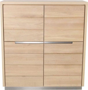 Komoda Orlando 120x130 cm drewniana – obraz-1