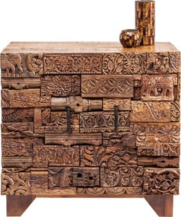 Comoda Shanti Surprise Puzzle Nature cu 2 usi – imagine-1.