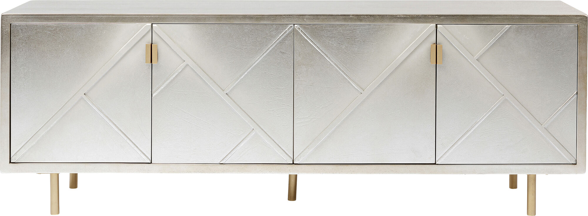 Sideboard Venice Triangle - Silver 4 Dörrar, 64x180cm – bild-1.
