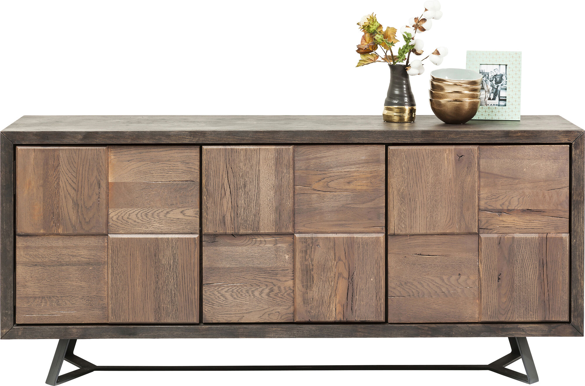 Komoda Vienna 176x76 cm brązowa – obraz-1