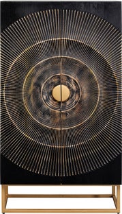Skåp Madeira - Mörkt Trä, 140x76cm – bild-1.