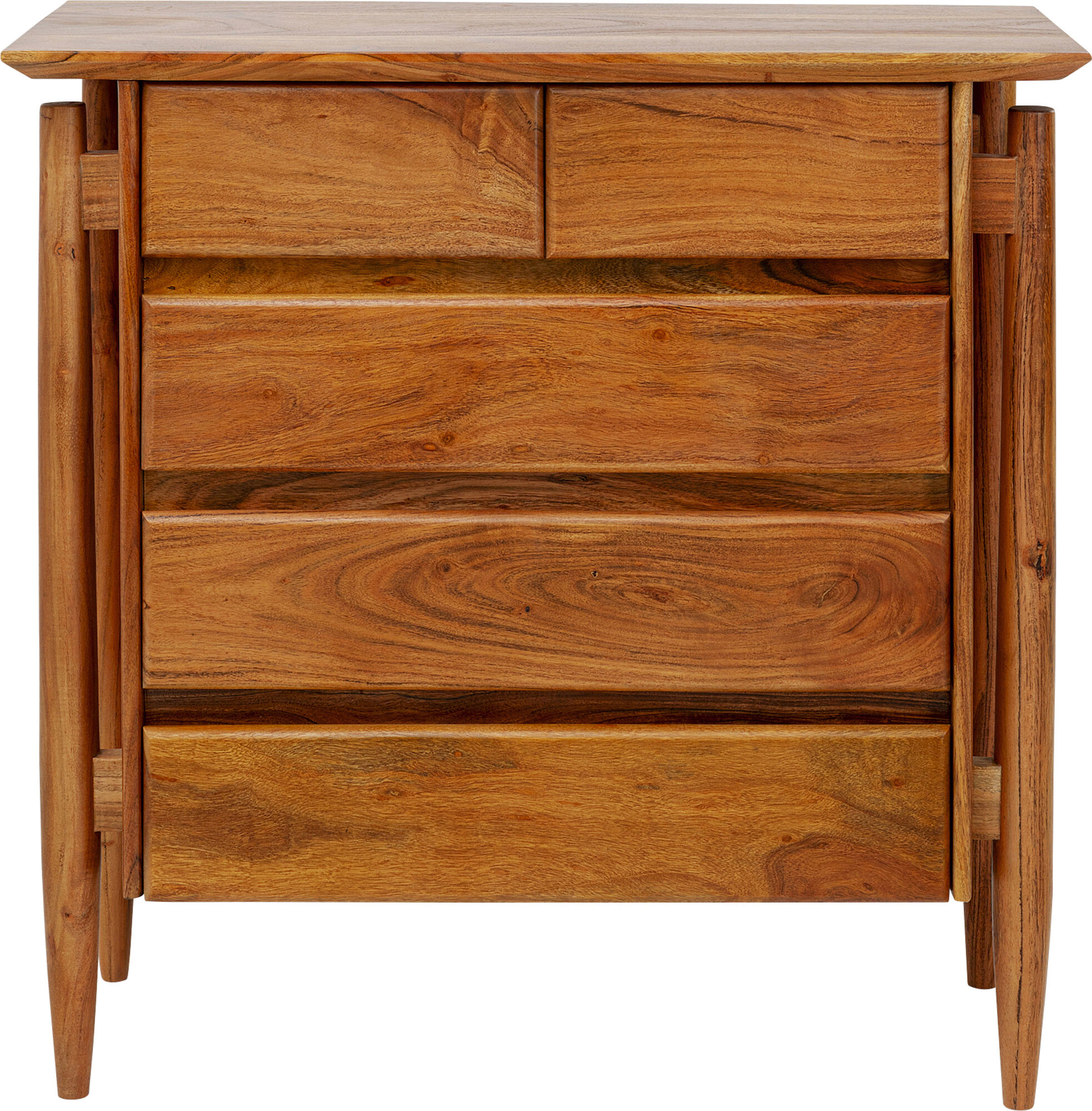 Komoda z 5 szufladami drewno akacjowe 85x85 cm – grafika-1.