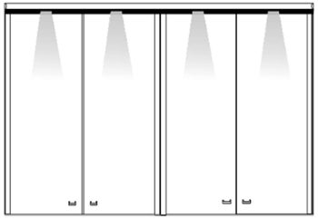 Комплект 4бр LED светление за надстройка на легло LUXOR 727019 – изображение-1