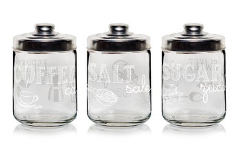 Комплект буркани за съхранение EASY WHITE – изображение-1