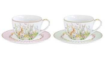 Комплект чаши за чай с чинийки в кутия HAPPY EASTER – изображение-1