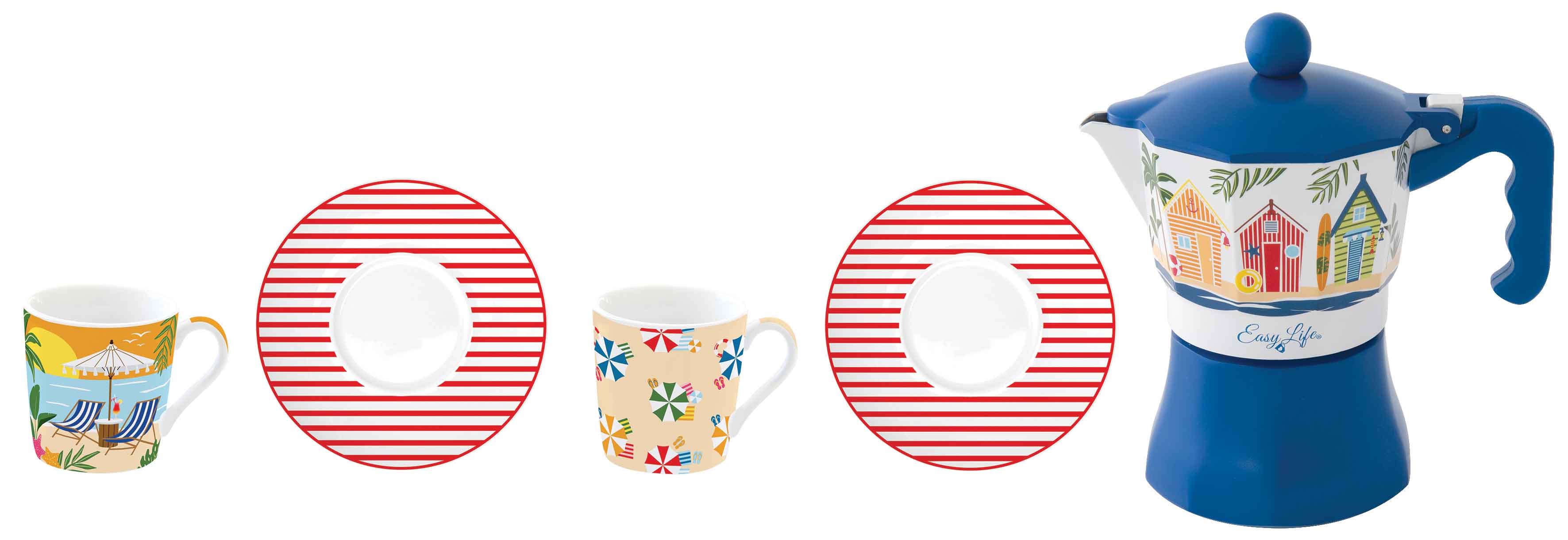 Комплект чаши за кафе A LA PLAGE – изображение-1