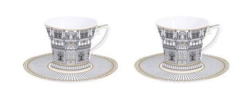 Комплект чаши за кафе с чинийки PALAZZO – изображение-1