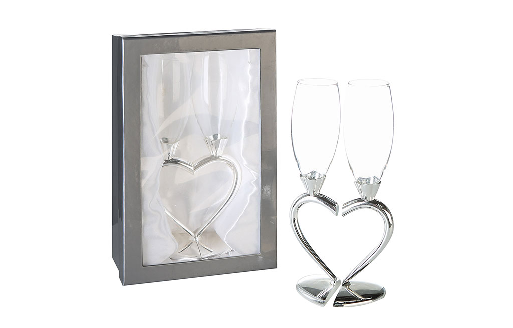 Комплект чаши за шампанско Love – изображение-1