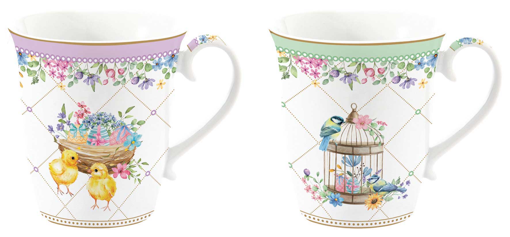 Комплект чаши за топли напитки SPRING BLOOM – изображение-1