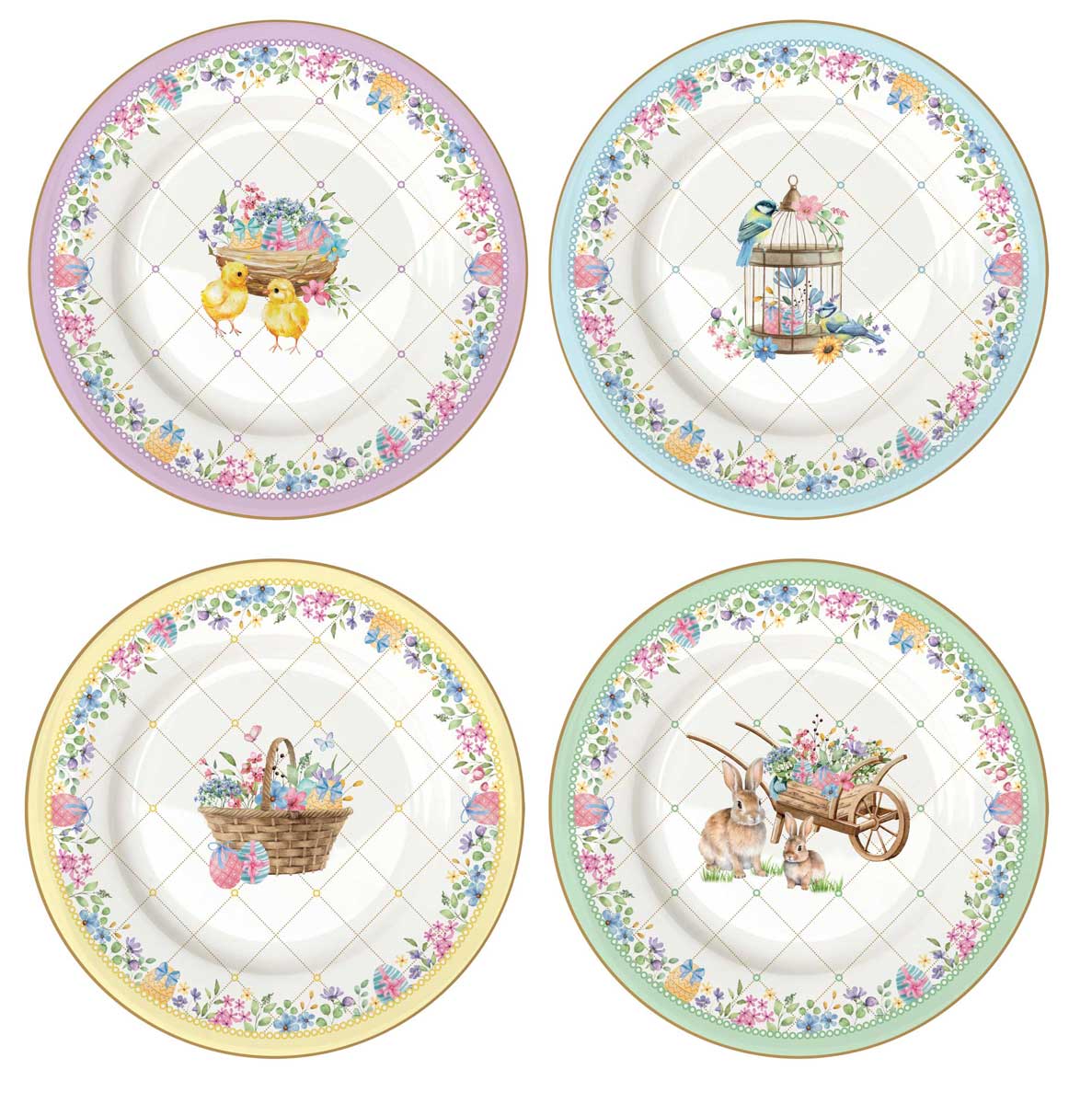 Комплект десертни чинии SPRING BLOOM – изображение-1