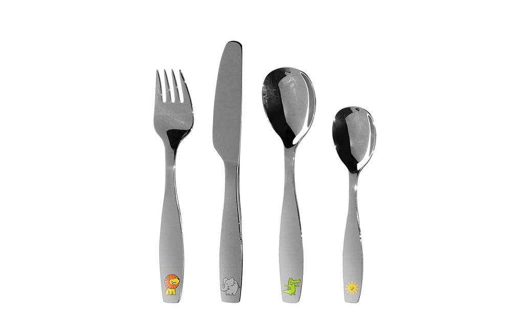 Комплект прибори за хранене Лъв/Крокодил – изображение-1