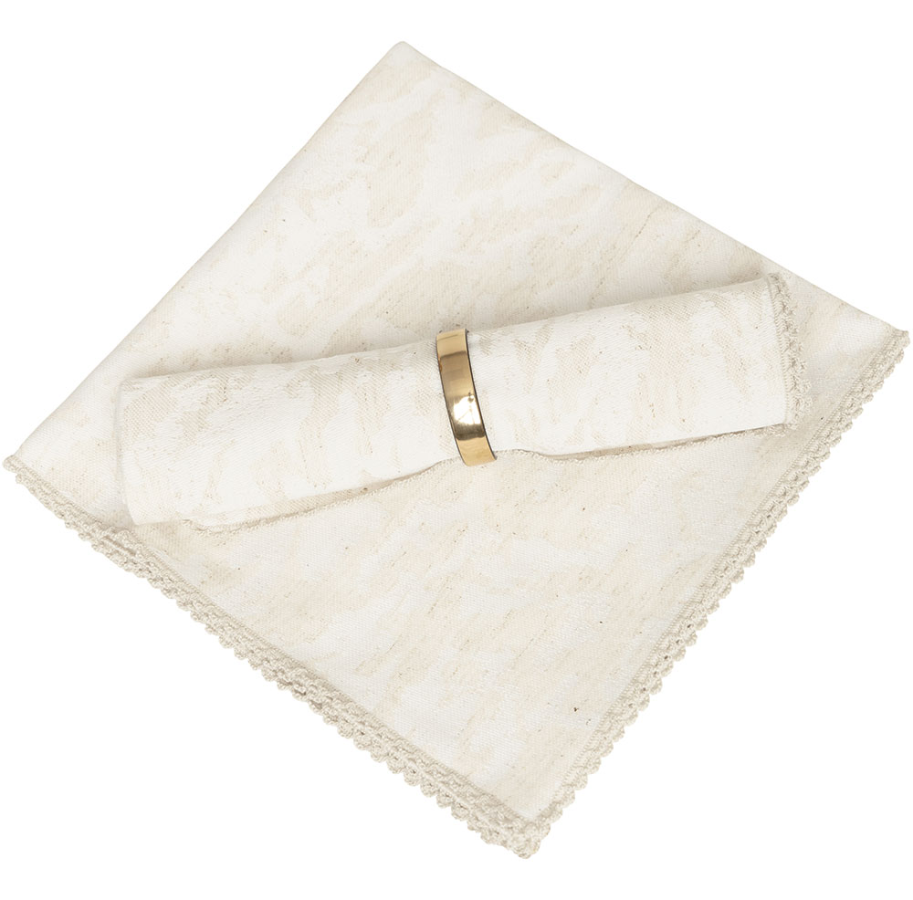 Комплект салфетки с бродиран маншет 40х40 см – изображение-1