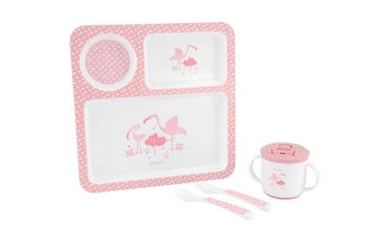 Комплект за хранене 4 части Flamingo – изображение-1