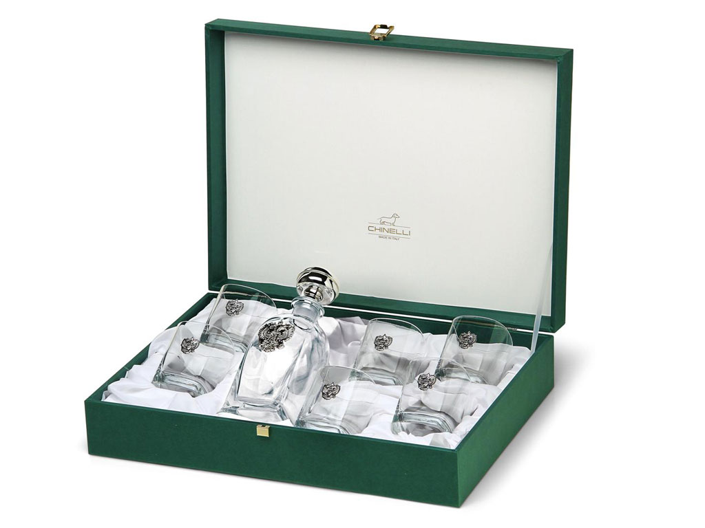 Комплект за уиски 6 чаши с бутилка Heraldry – изображение-1