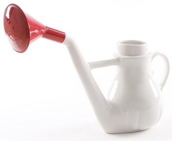 Konewka Swan 38x34 cm biało-czerwona – obraz-1