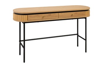 Konsola Atelier 120 cm kolor dębowy nogi czarne – grafika-1.