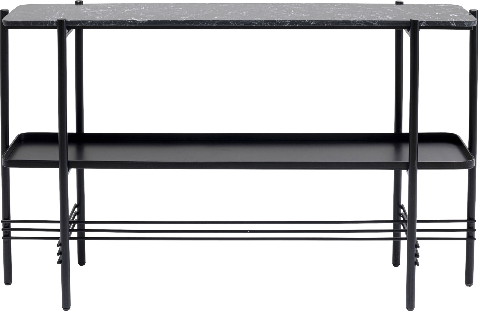 Bennet konsolbord, sort metal/marmor – billede-1.