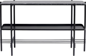 Bennet konsolbord, sort metal/marmor – billede-1.