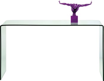 Konsola szklana 120x30 cm – obraz-1