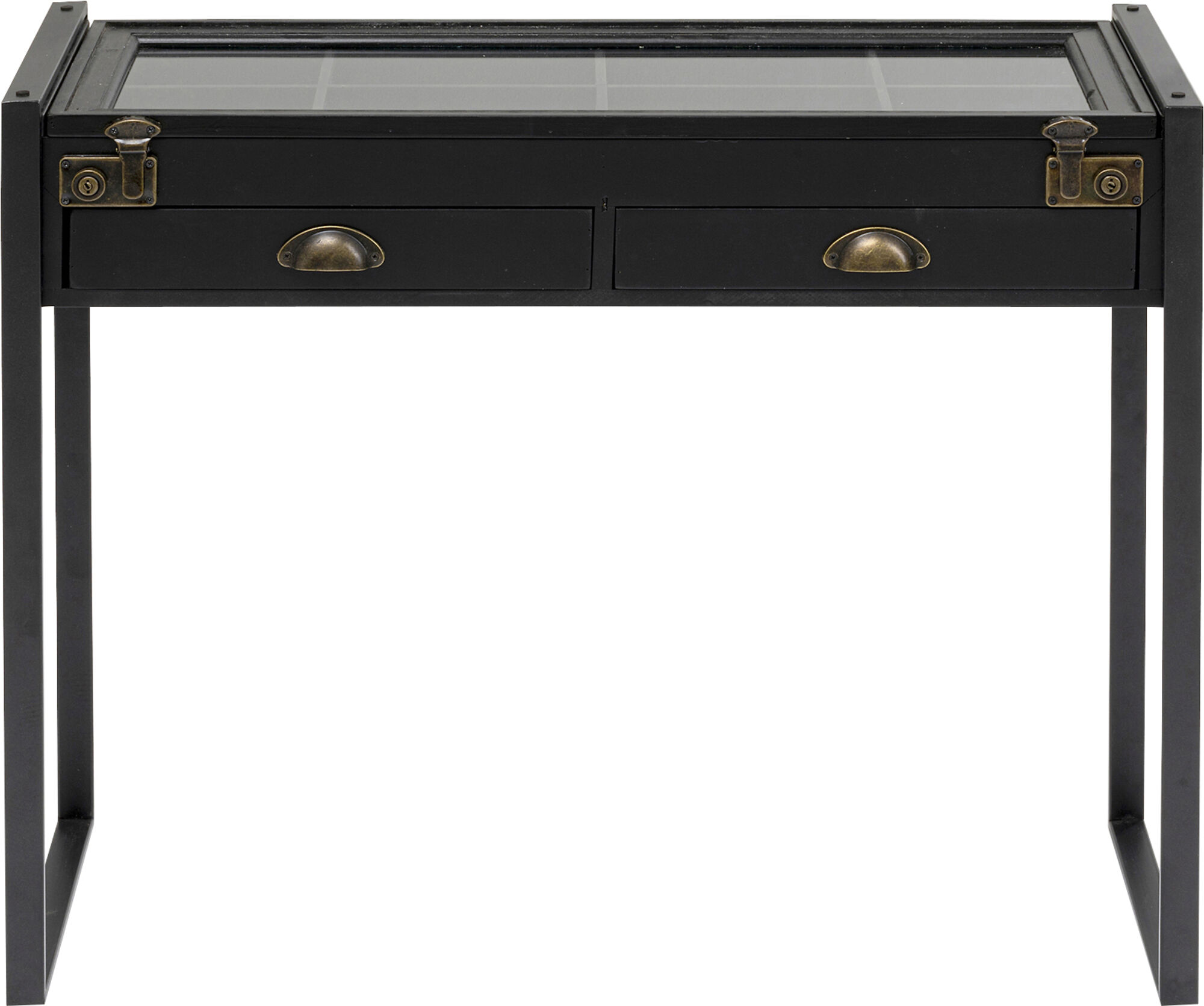 Konsola Collector 90x35 cm czarna – obraz-1