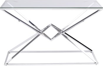 Konsola Diamond Connection 120x40 cm srebrna – grafika-1.