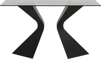 Konsola nowoczesna czarna 140x45 cm – obraz-1
