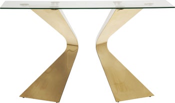 Konsollbord Gloria Messing/Glass 82x140cm – bilde-1.