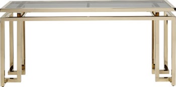 Konsollbord Gull Rush Gull/Glass 76x160cm – bilde-1.