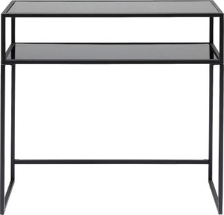 Konsollbord Loft Svart Stål/Glass 80x85cm – bilde-1.