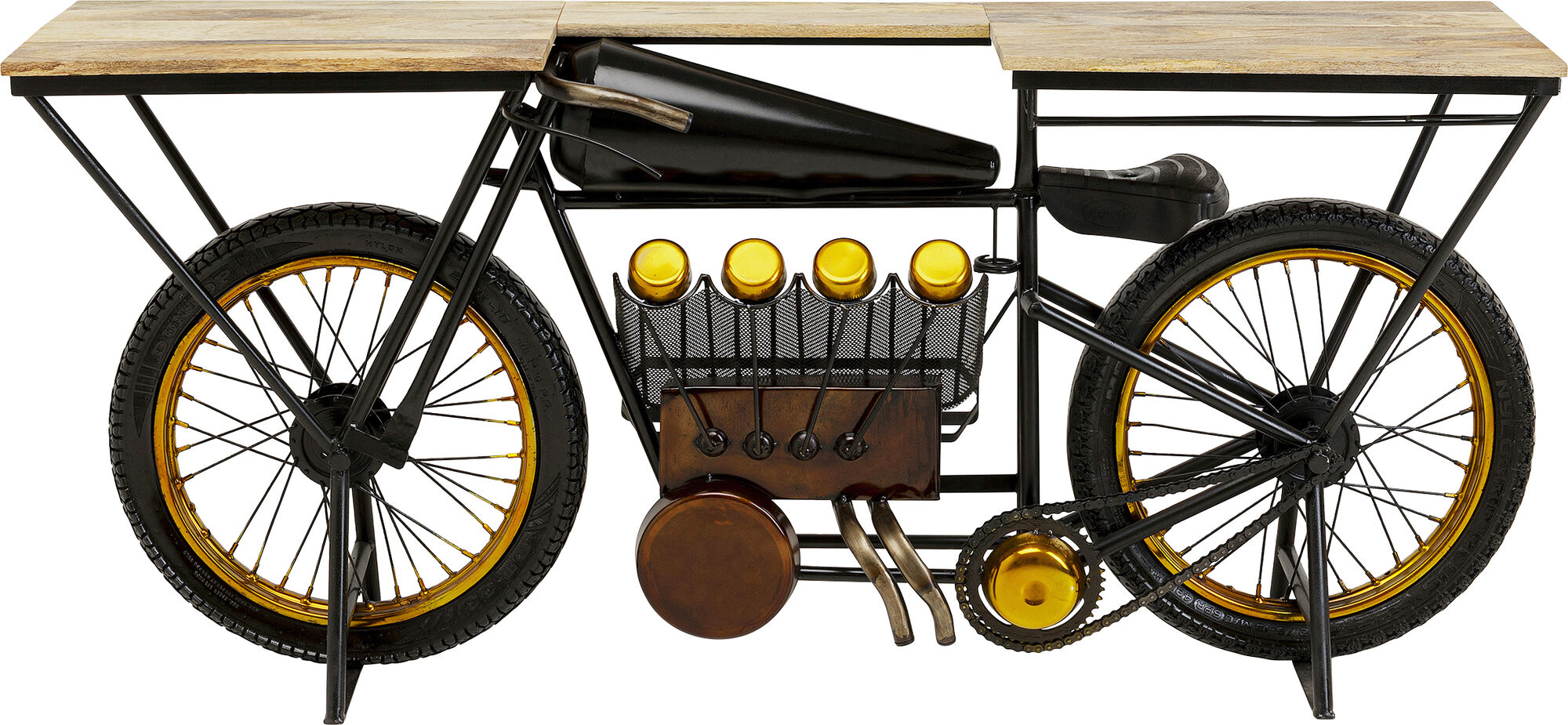 Konzolni sto Motorbike crna – slika-1.