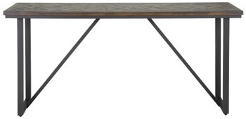 Konsola industrialna szeroka drewniana 170x40 cm – obraz-1