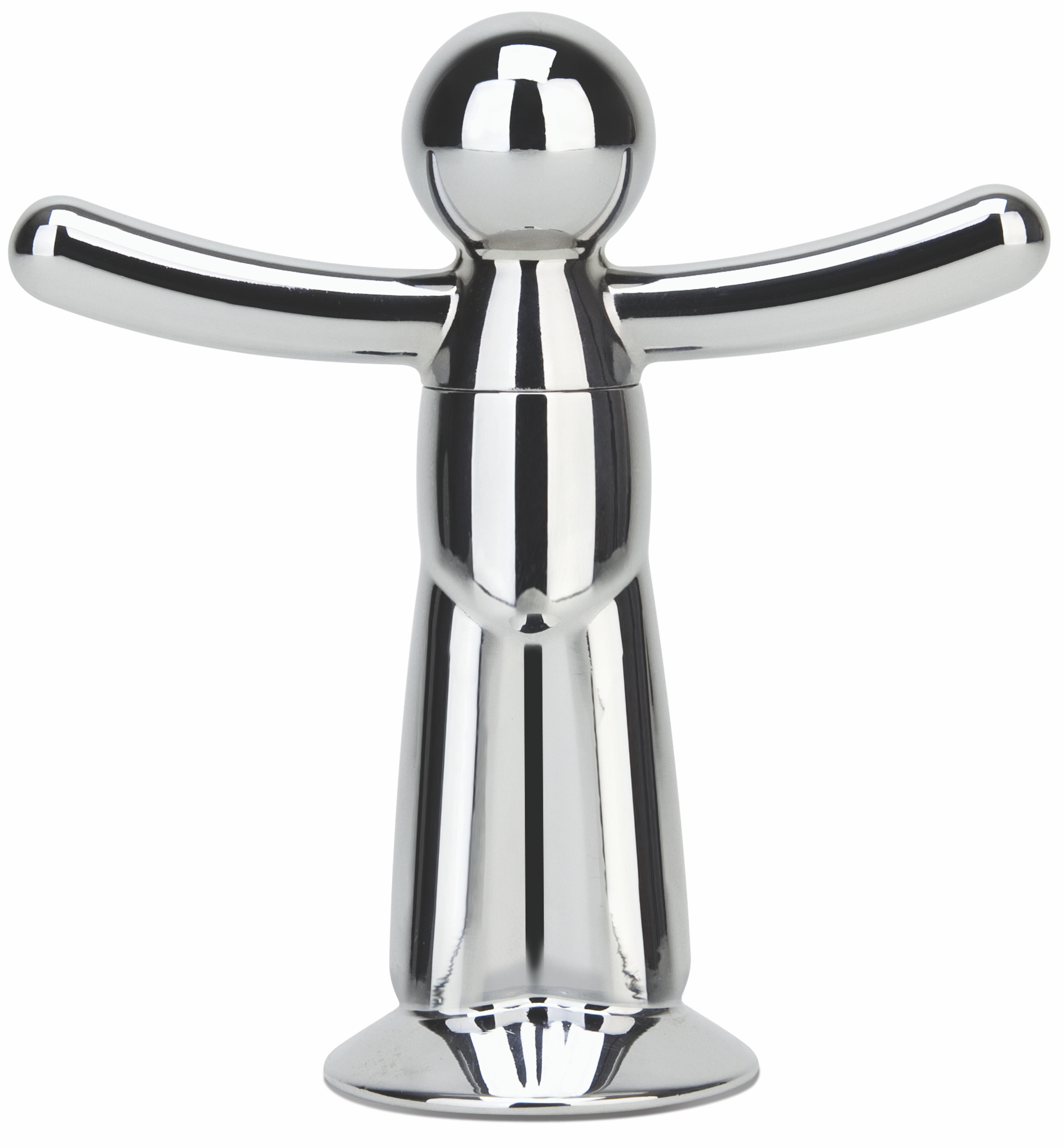 Korkociąg Buddy 11x10 cm srebrny – obraz-1