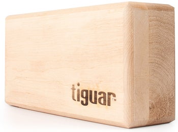 Kostka do jogi Tiguar 24x12 cm drewniana – obraz-1