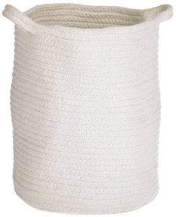 Kosz bawełniany biały – obraz-1