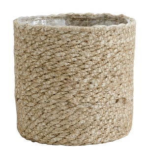 Kosz dekoracyjny Jute ∅14x14 cm naturalny – obraz-1