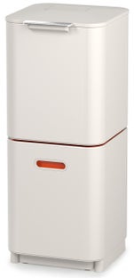 Kosz do segregacji śmieci Totem Compact 40l biało-pomarańczowy – obraz-1