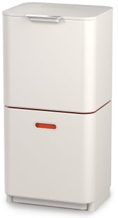 Kosz do segregowania śmieci Totem Max 60l biało-pomarańczowy – obraz-1